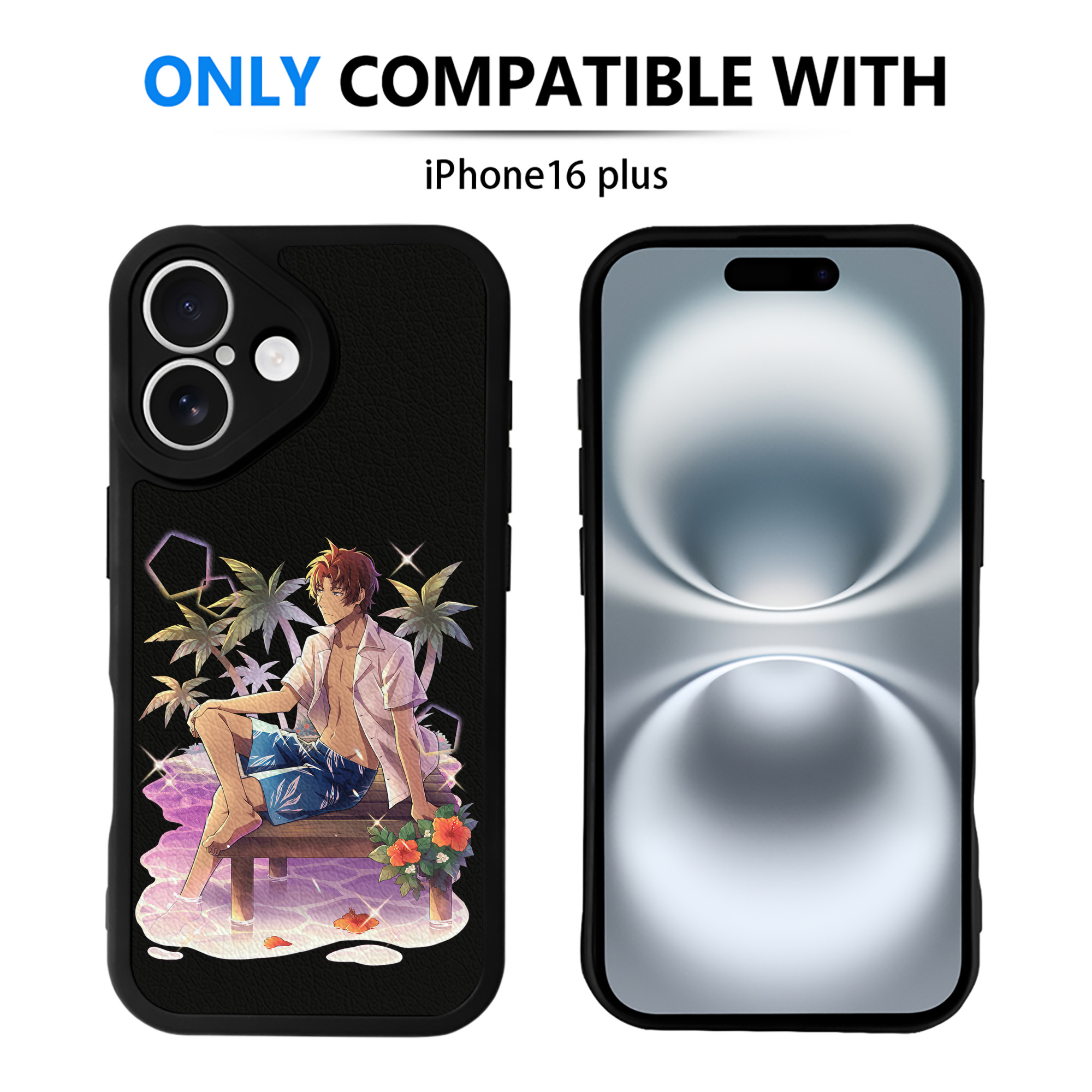 （画像用） 文豪ストレイドッグス Bungo Stray Dogs 【iPhone 16シリーズ対応】シリコンスマホケース（レザー調） 材質：シリコン